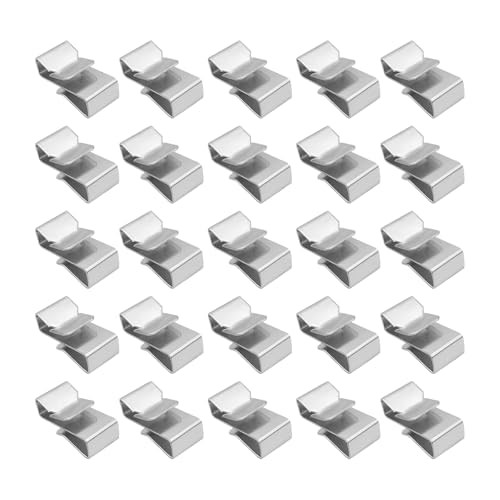 Trailer Frame Wire Clips, 0.72"/18mm Steel Trailer Wiring Clips for 25 PCS
