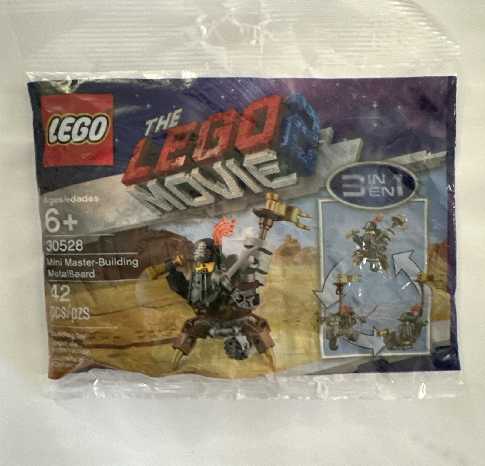 The Lego Movie 2 Mini Master-Building Metal Beard #30528 New Sealed