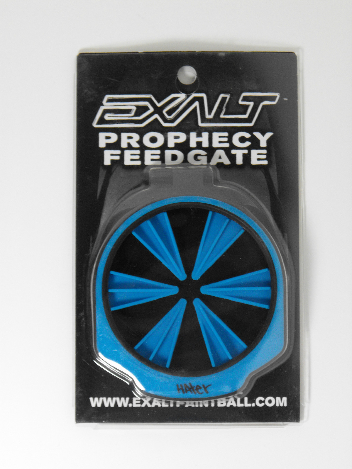 New Exalt Paintball Prophecy & Z2 Feedgate Speed Feed - Hater Cyan Blue