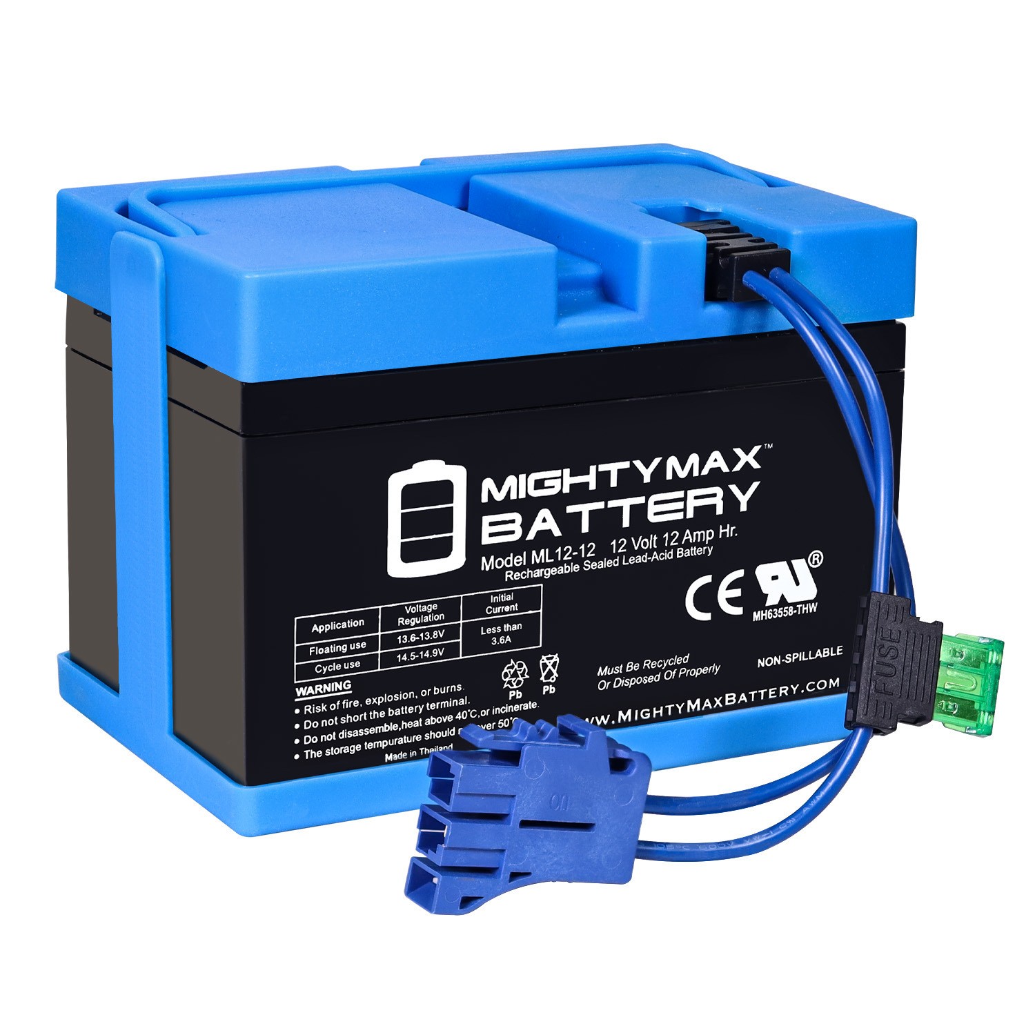 Mighty Max 12V 12AH Battery Replaces Peg Perego John Deere Tractor Ride-on-Toy