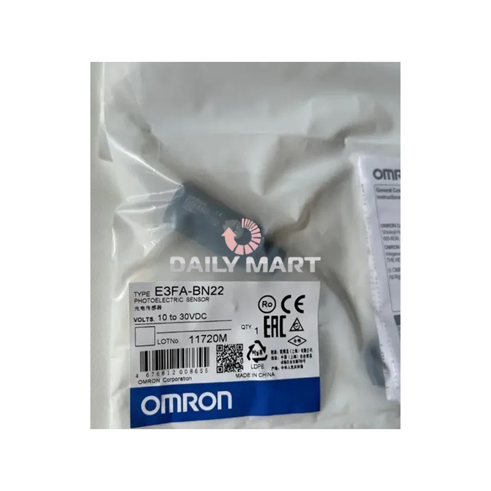 New In Box OMRON E3FA-BN22 Photoelectric Sensor