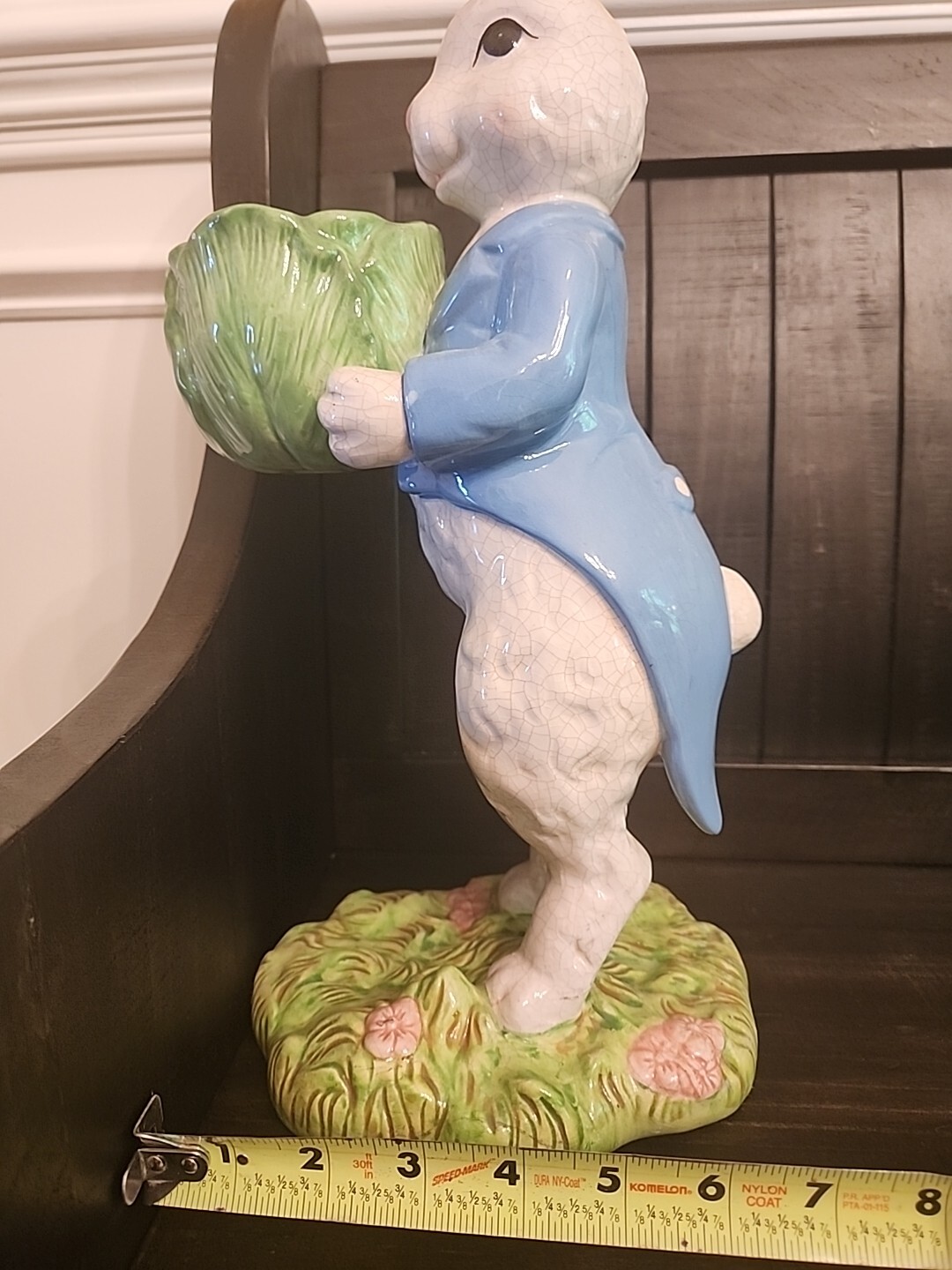 16" Easter Bunny Rabbit Ceramic Planter