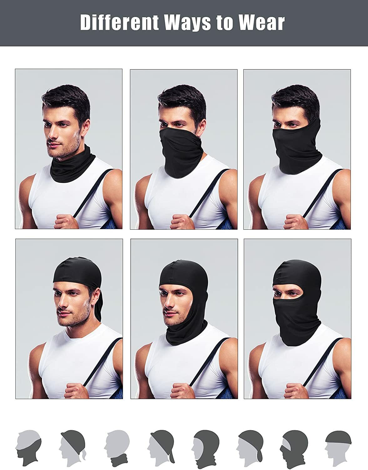 Balaclava Face Mask UV Protection Ski Sun Hood Tactical Shiesty Mask Men Women