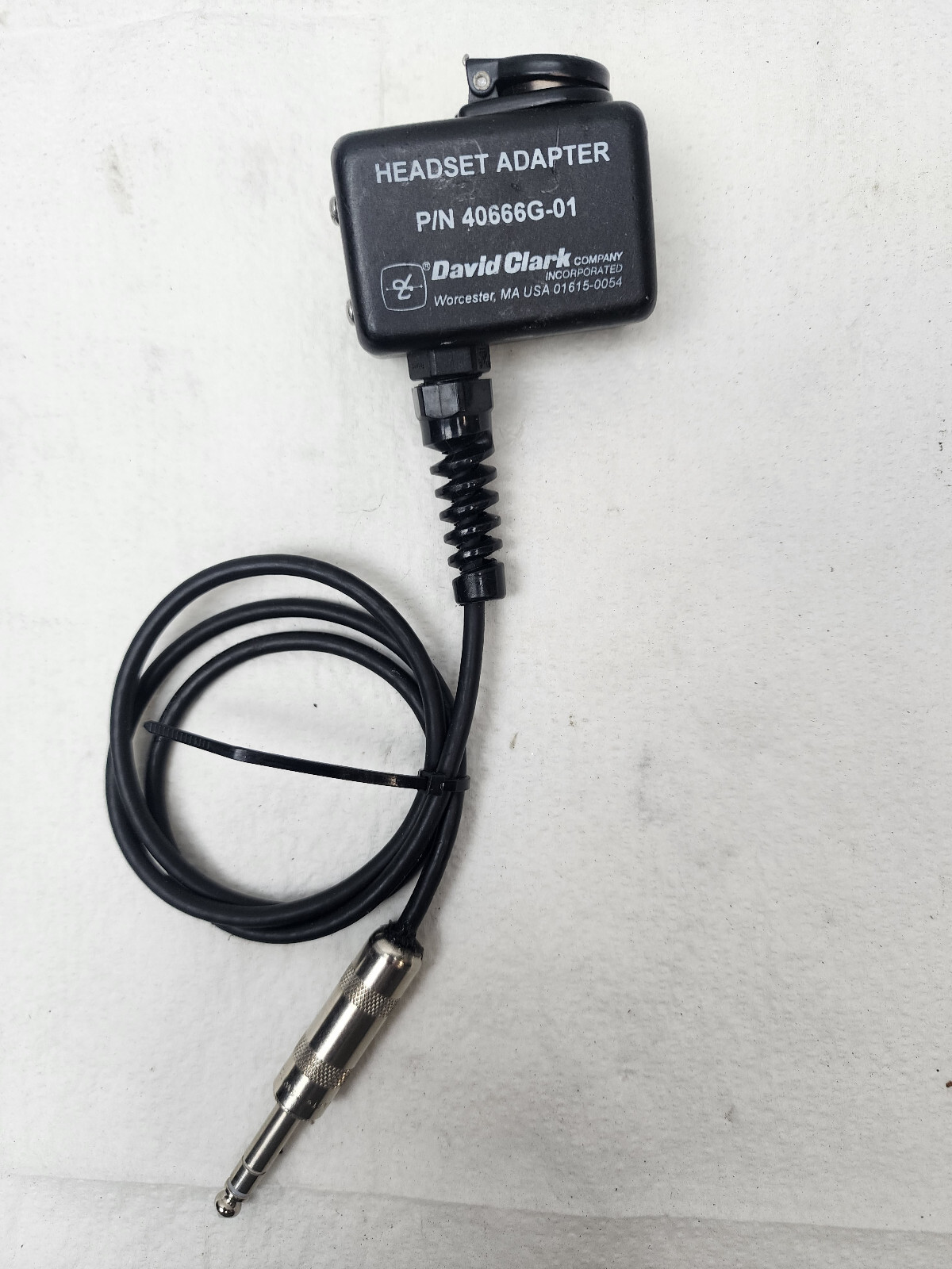 David Clark Headset Adapter 40666g-01 for 4000/6000-series 3800 System