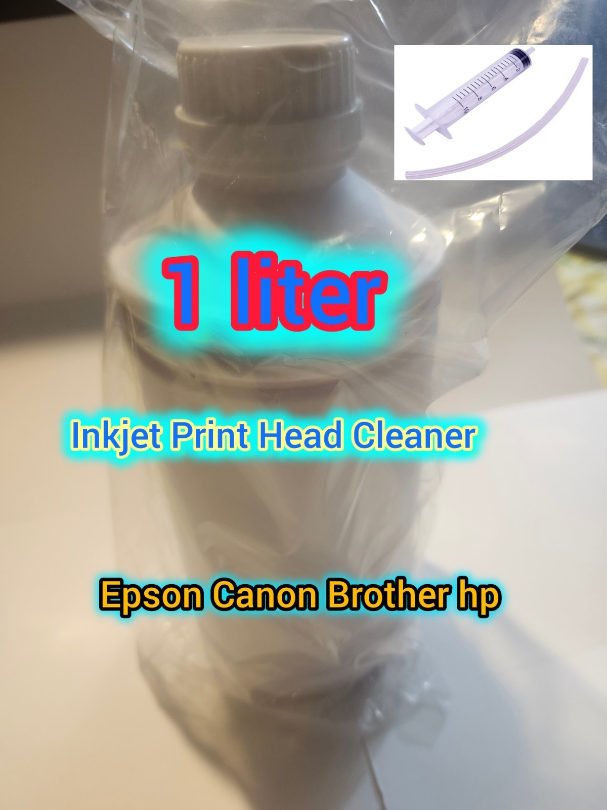 1 liter Brother Inkjet Printer Head SUPER Cleaning Solution   Flush Cleaner