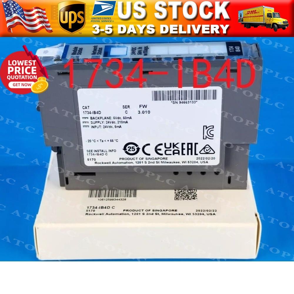 New Factory Sealed AB 1734-IB4D Point I/O 4 Point Digital Input Module