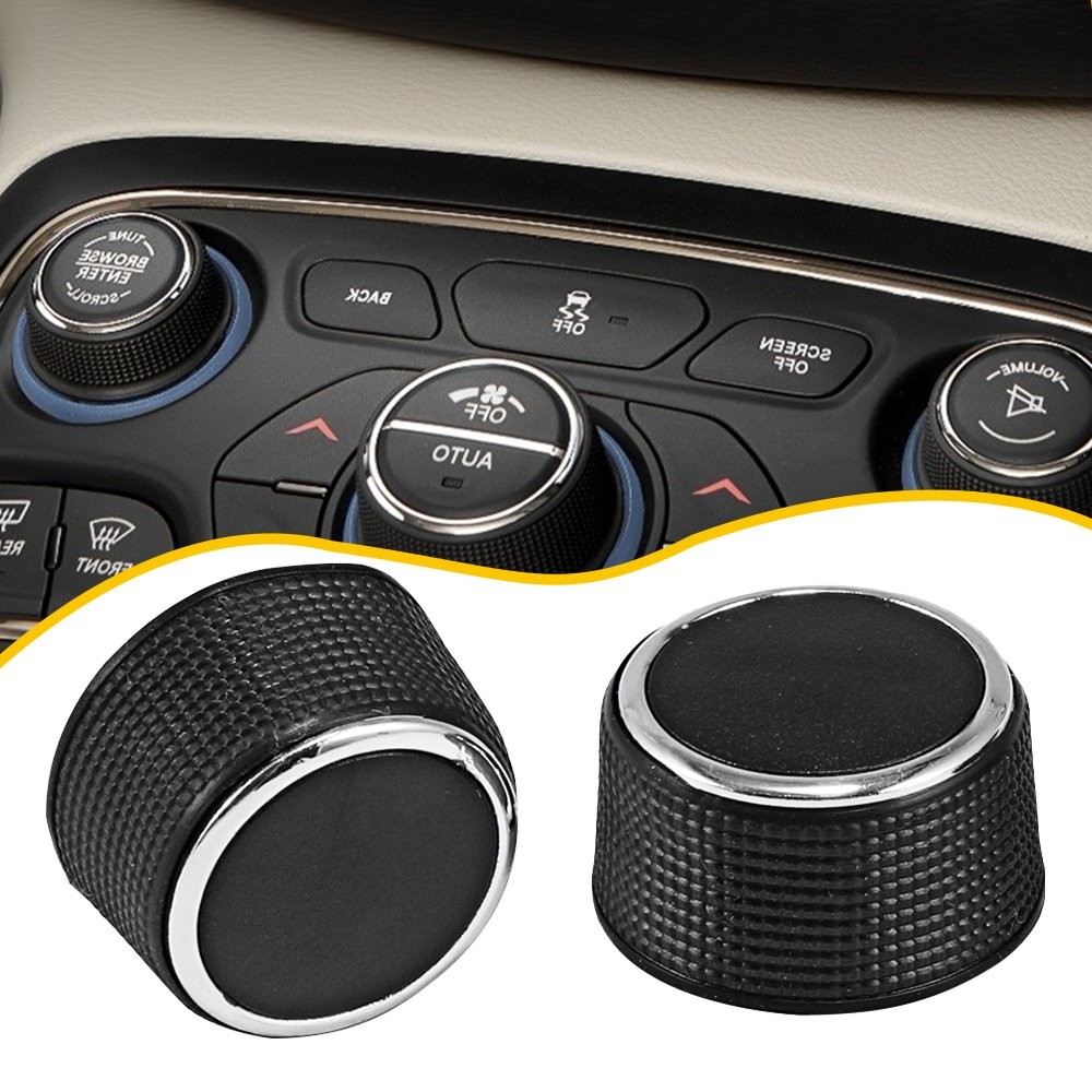 2 Rear Control Knobs Audio Radio Fits Escalade Enclave Tahoe Chevrolet GMC Pair