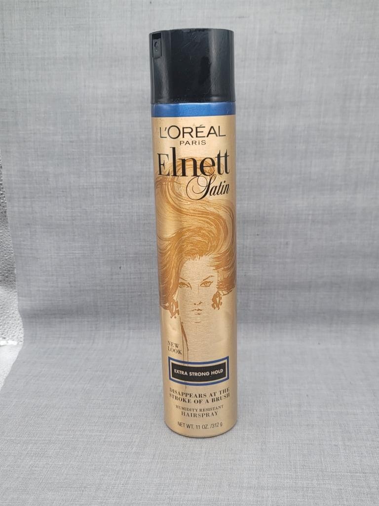 L'Oreal Paris Elnett Satin EXTRA Strong Hold Hairspray Net Wt 11 Oz. TAB MISSING
