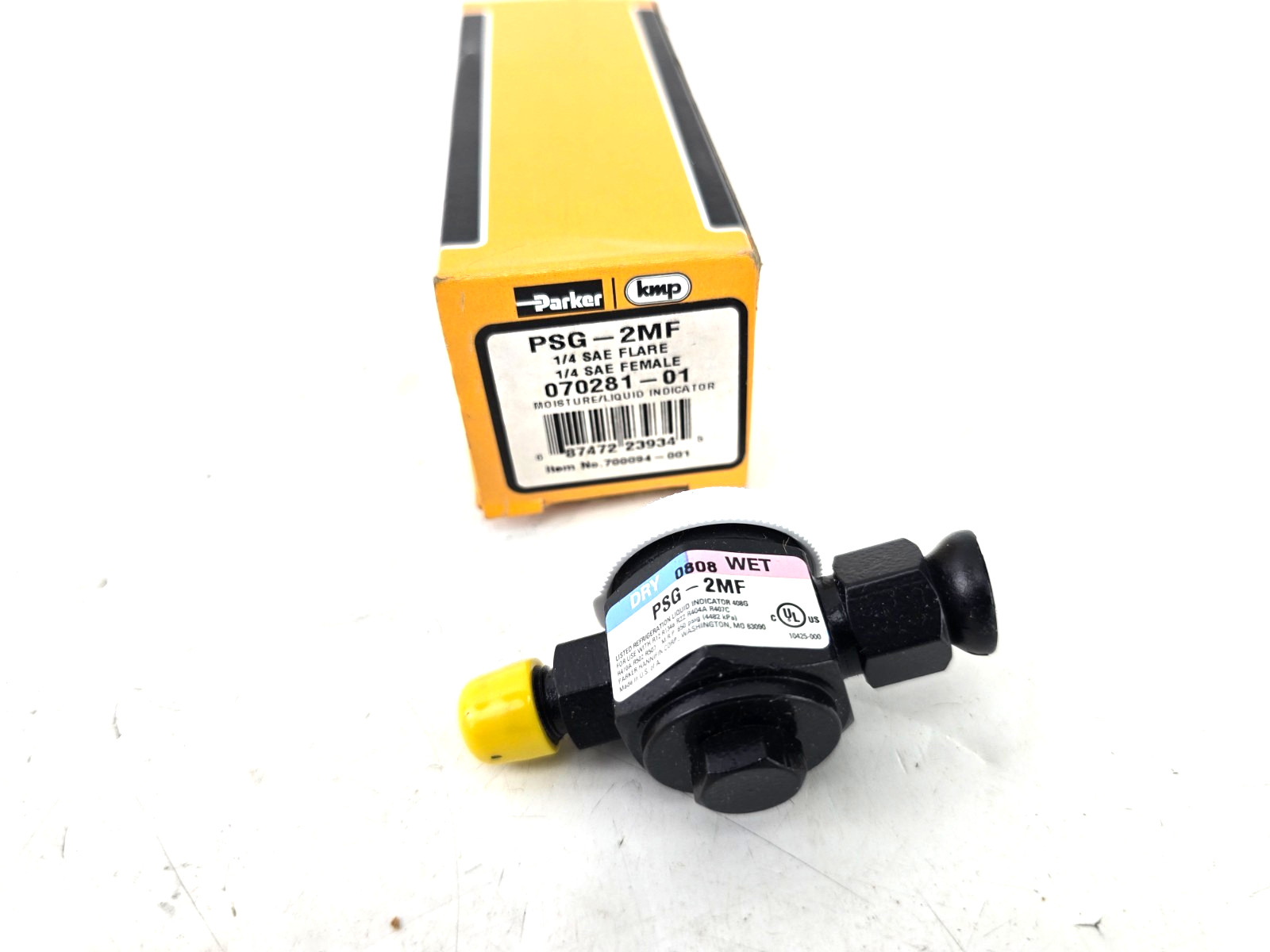Parker PSG-2MF Moisture Indicator 1/4 SAE Male x 1/4 SAE Female