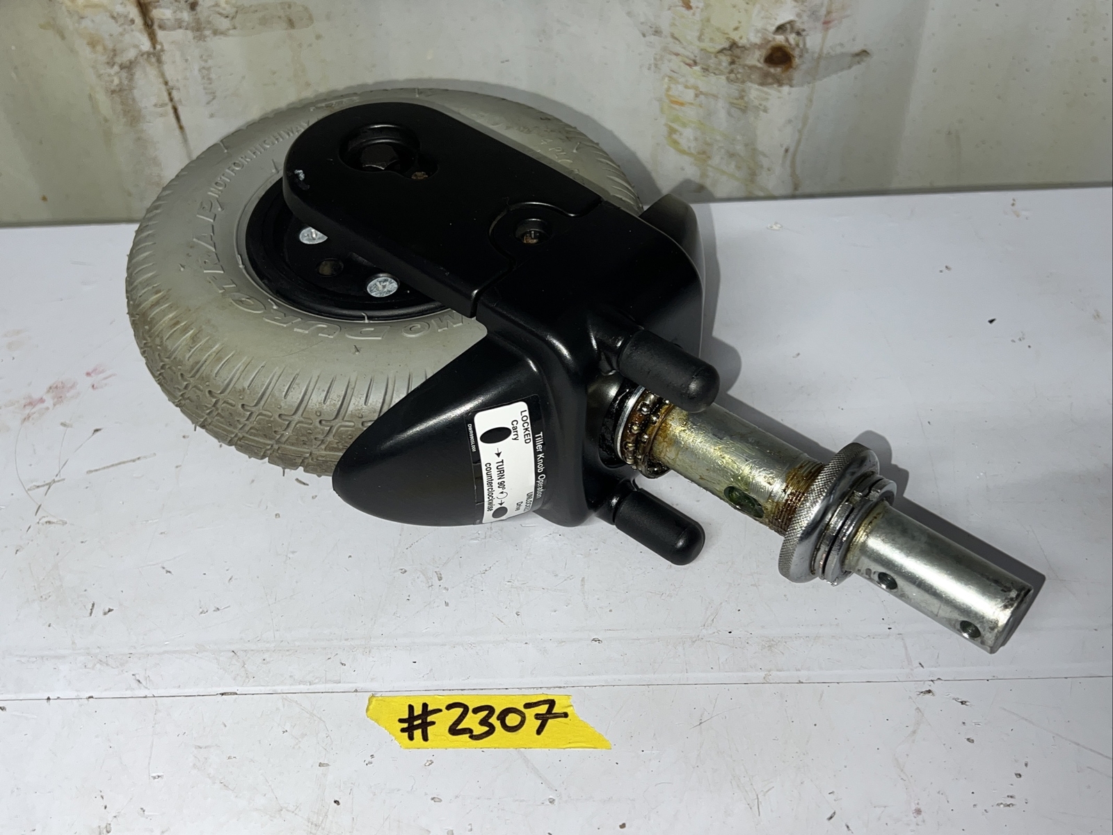 Pride Sonic Mobility Scooter FRONT WHEEL FORK BRACKET ASSEMBLY TILLER Parts