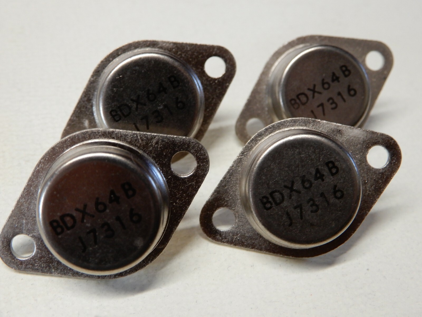 Amperex BDX64B Darlington Transistors Qty 4 NOS