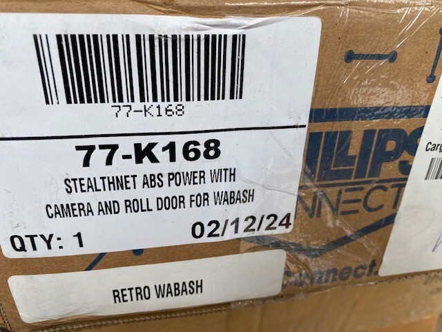 Phillips Connect 77-K168 Stealthnet ABS Power with Camera Retro WABASH (NEW)
