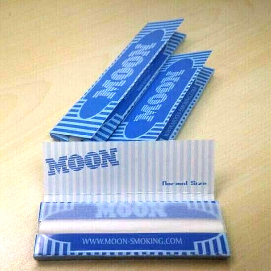 3x Moon Rolling Papers Blue Rice 1 1/4 *Best Price* USA Shipped