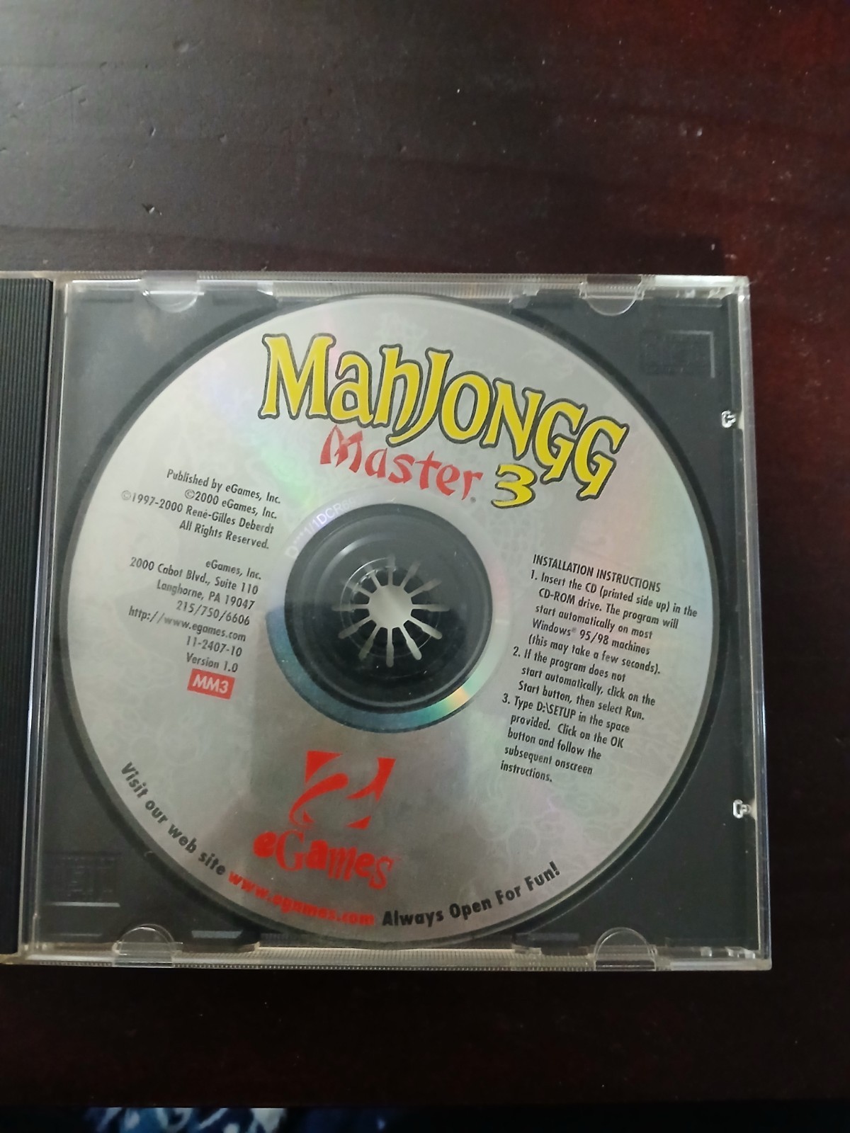 MahJonng 3 - Win 95 - PC Game - E for Everyone