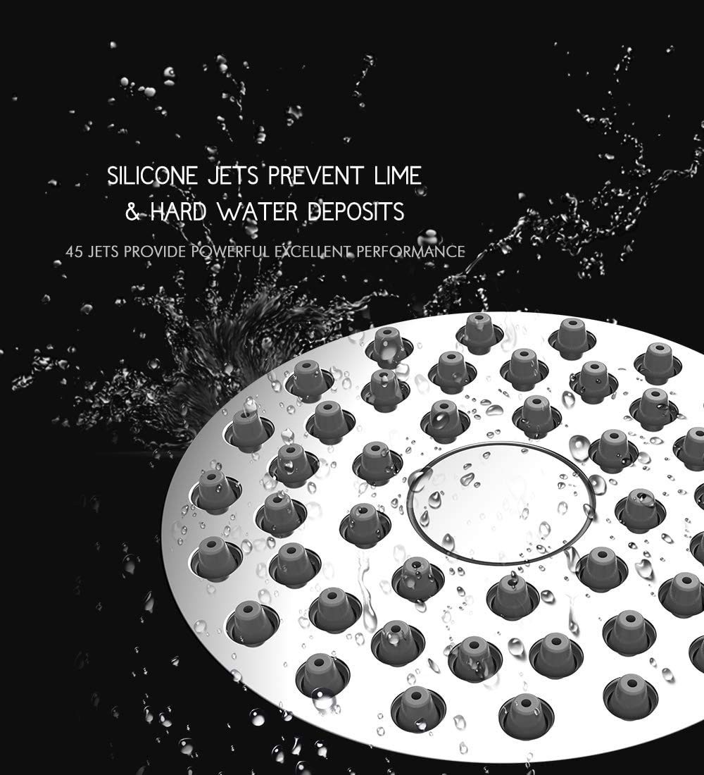 High Pressure Shower Head, 3 Inch Showerhead2. 1 Silver