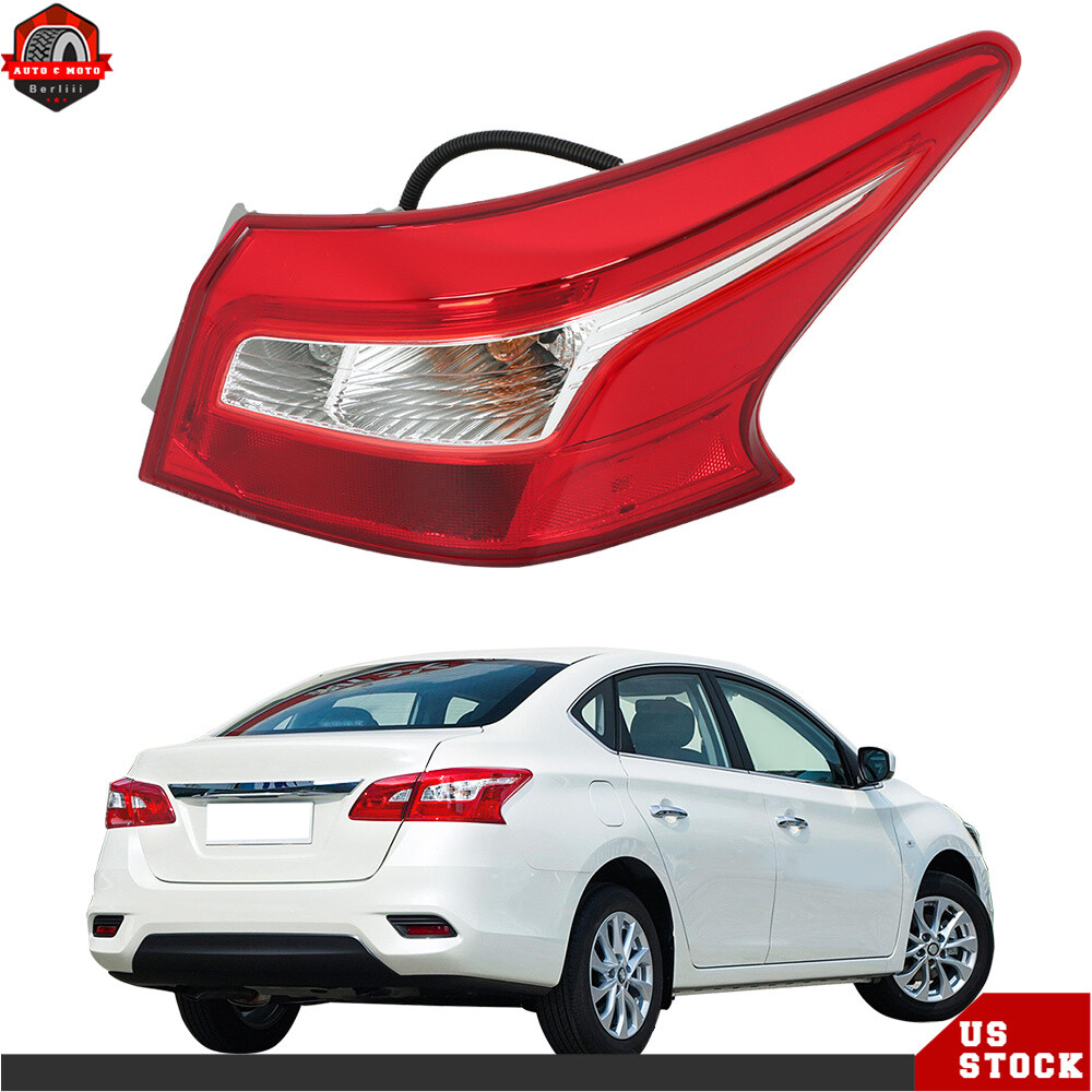 Passenger Side Rear Tail Light Brake Lamp For 2016 2017 2018 Nissan Sentra Red