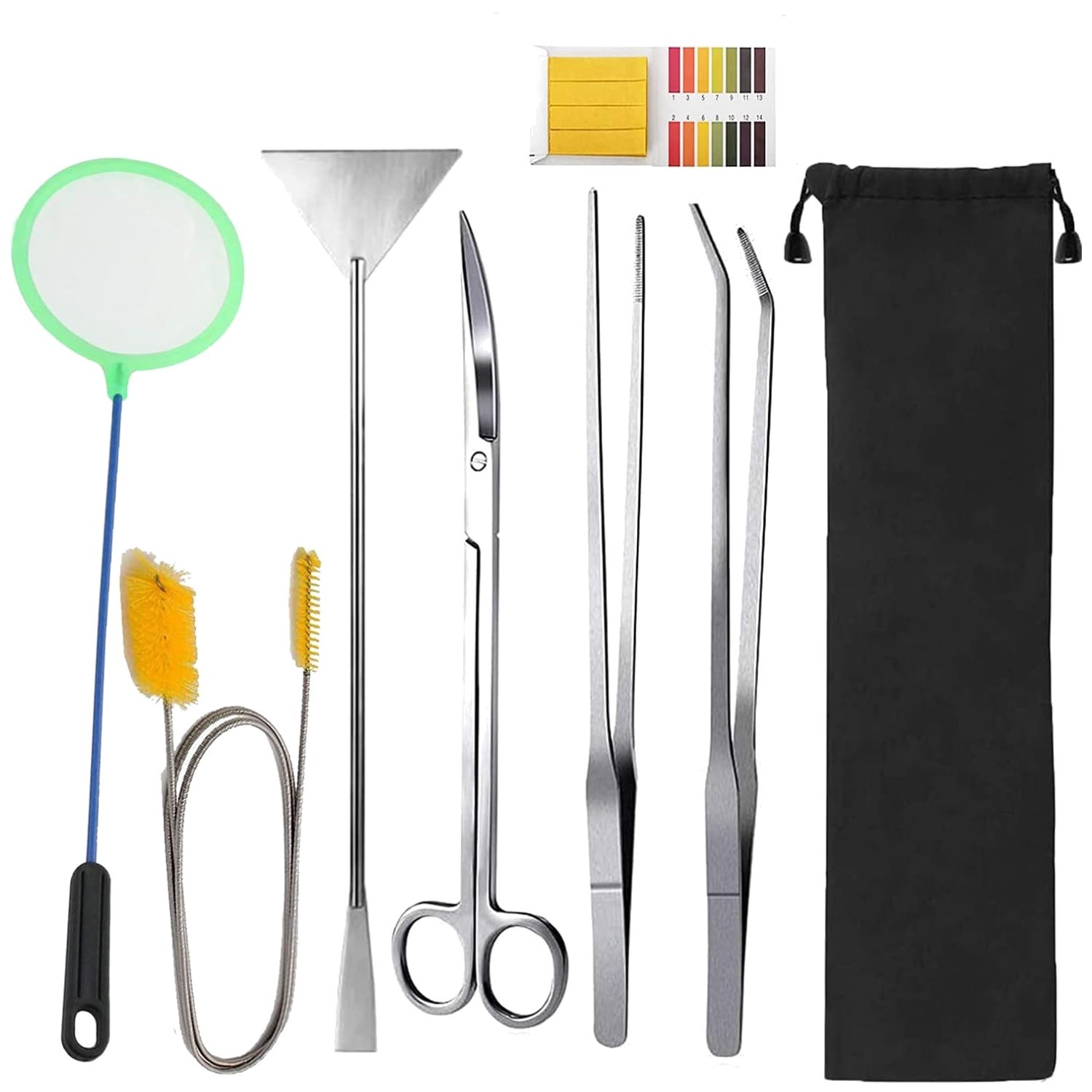 Complete 7 in 1 Aquascaping Tool Set for Effortless Aquarium Cleaning and Care