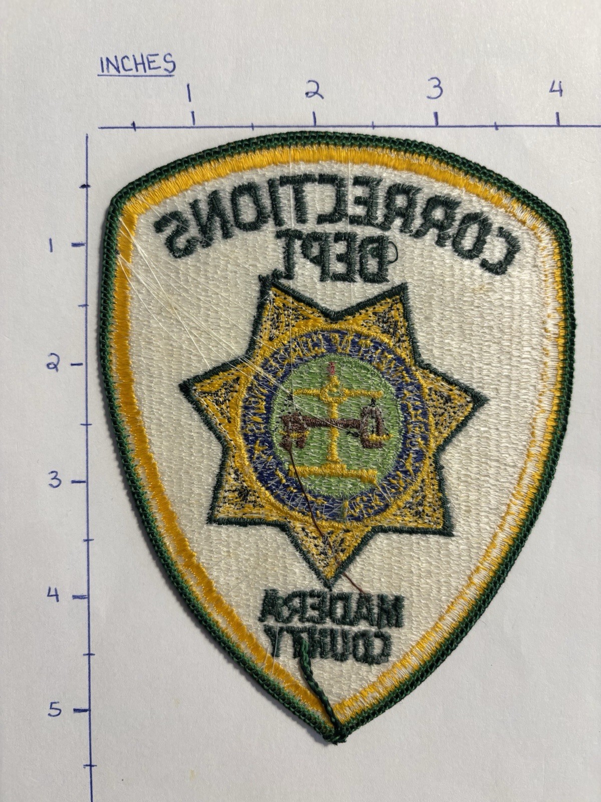 MADERA COUNTY, CA Department of Corrections Patch