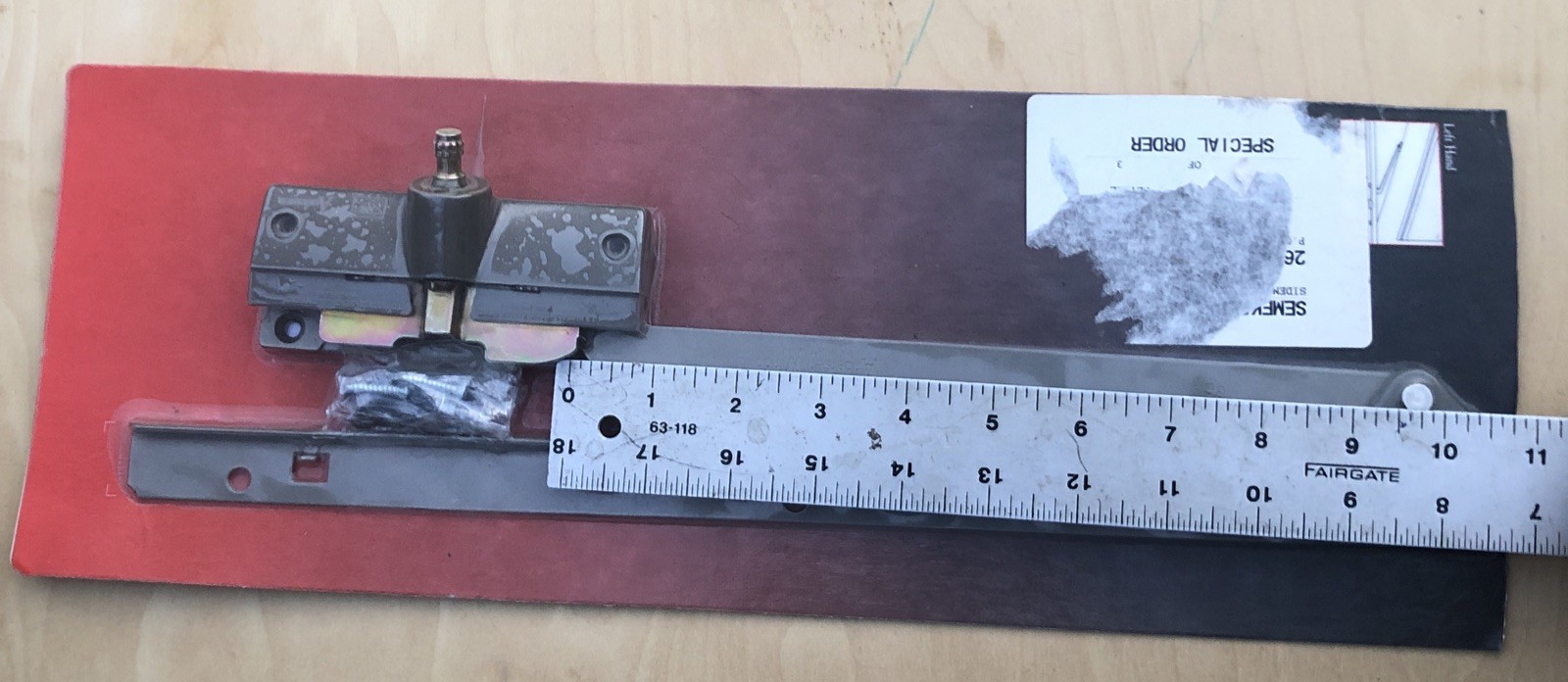 Andersen Casement Window Operator Left Handed Straight Arm Operator No Handle