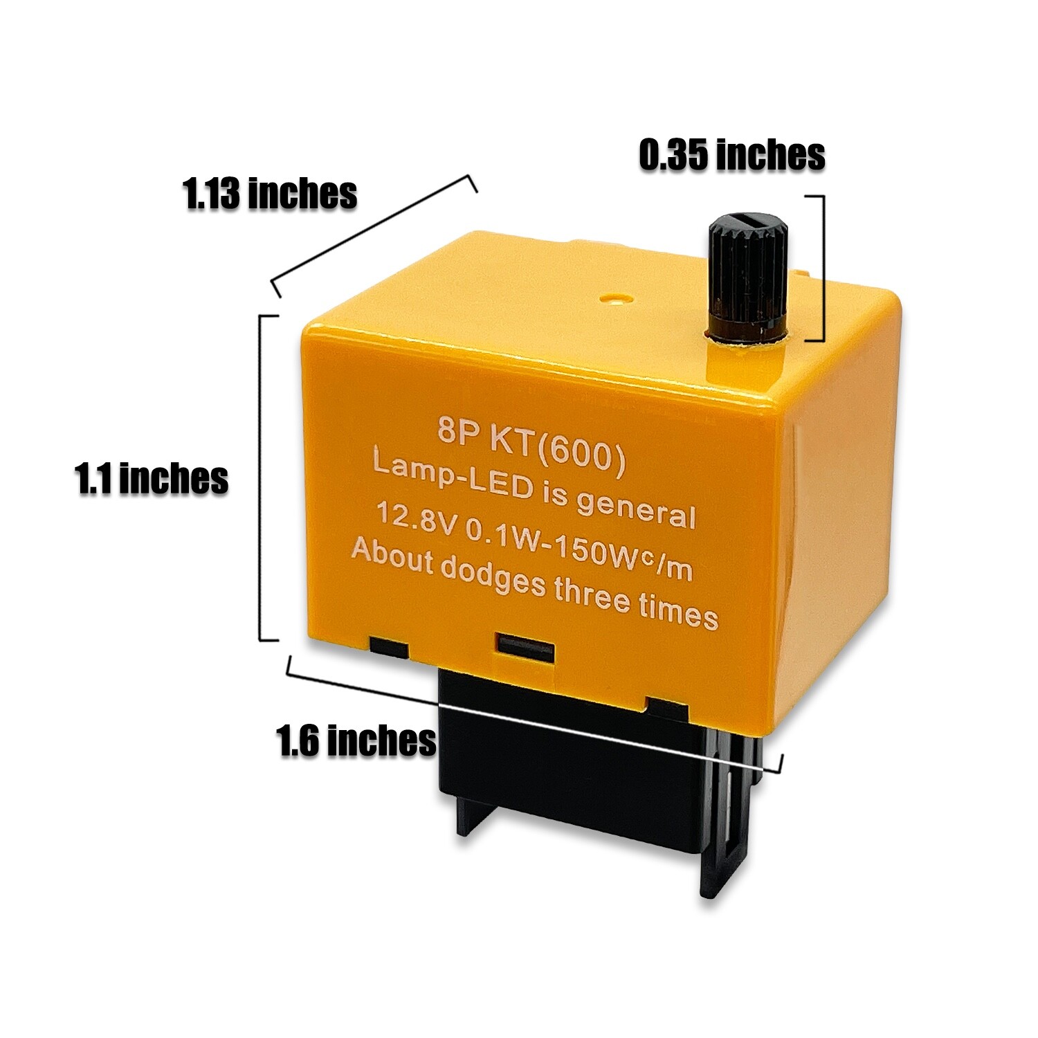 DAMA 8 Pin CF18 KT600 Speed Adjustable LED Flasher Relay Turn Signal | Pack of 1