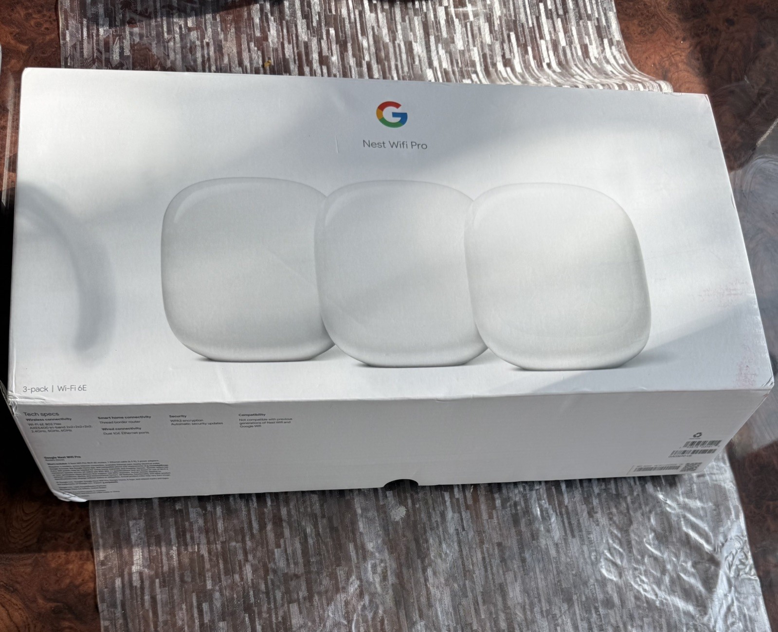 𝗚𝗼𝗼𝗴𝗹𝗲 𝗡𝗲𝘀𝘁 𝗪𝗶𝗳𝗶 𝟲𝗘 𝗣𝗿𝗼 𝗠𝗲𝘀𝗵 𝗦𝘆𝘀𝘁𝗲𝗺 3-Pack