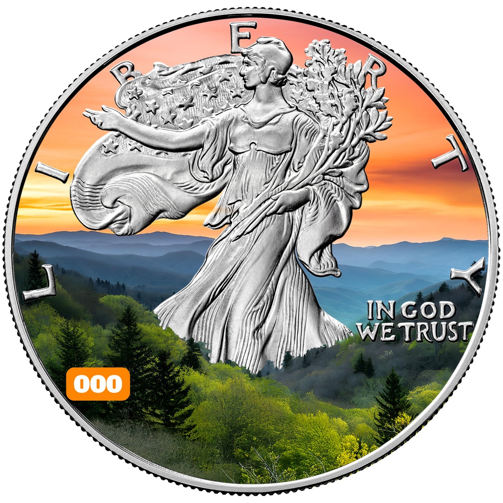 2025 U.S. Eagle Great Smokey Mountains National Parks Series 1 oz Silver Coin
