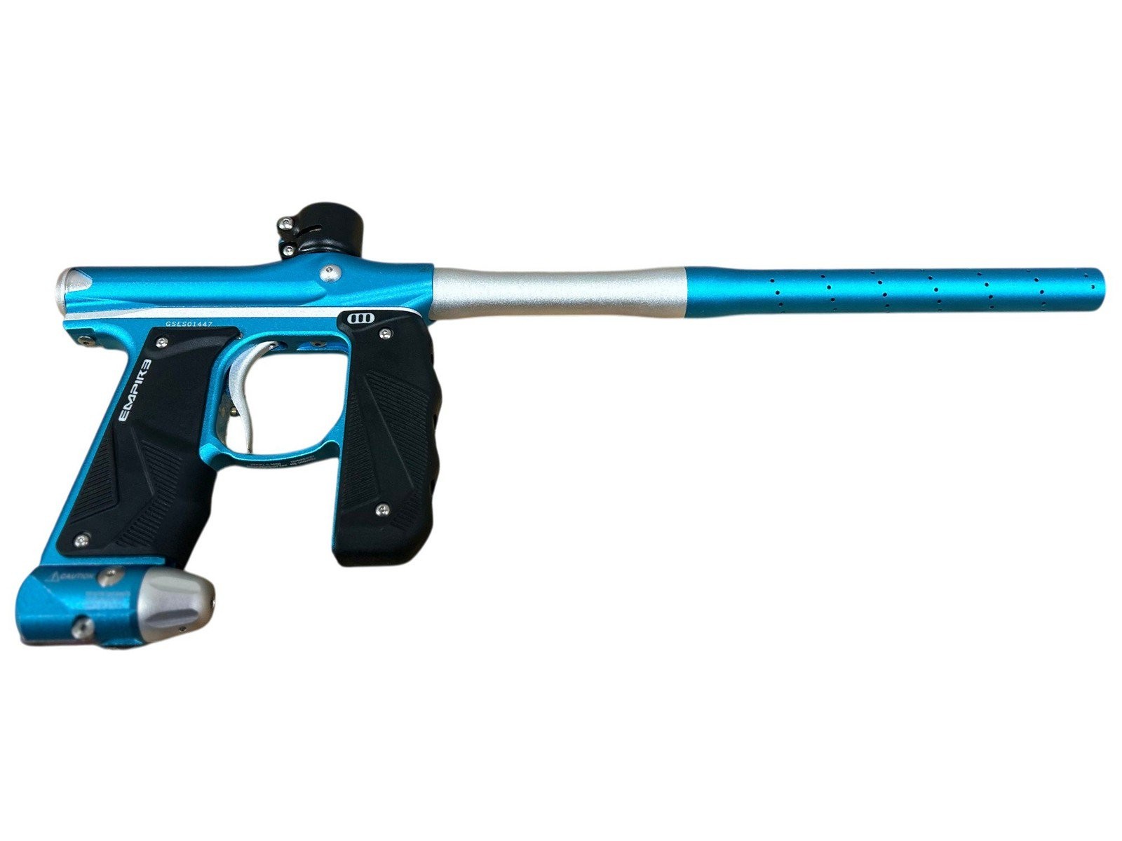 Used Empire Mini GS Paintball Marker w/ Case - Blue/Silver