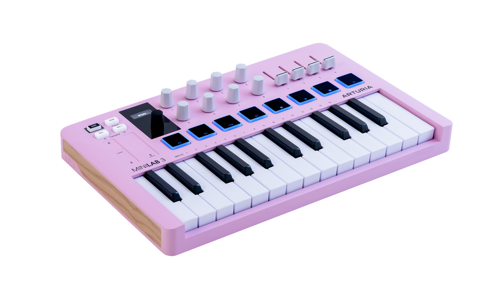 Arturia MiniLab 3 Compact MIDI Keyboard and Pad Controller, Special-Edition Rose