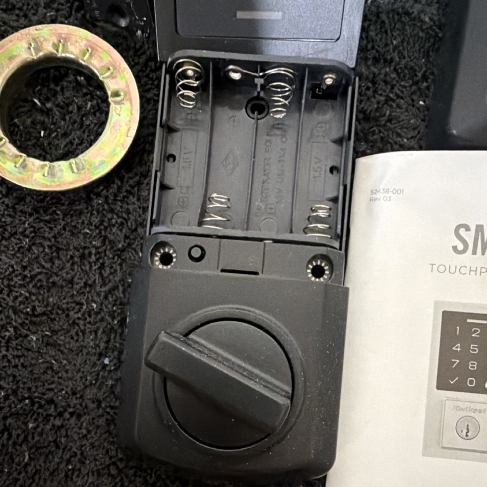 Kwikset SmartCode Keypad Smart Lock Electronic Deadbolt Black Matte Finish
