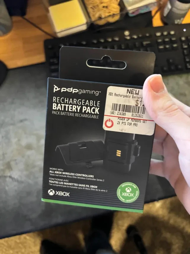New Rechargeable Battery Back And Cover For Xbox One Controller Black