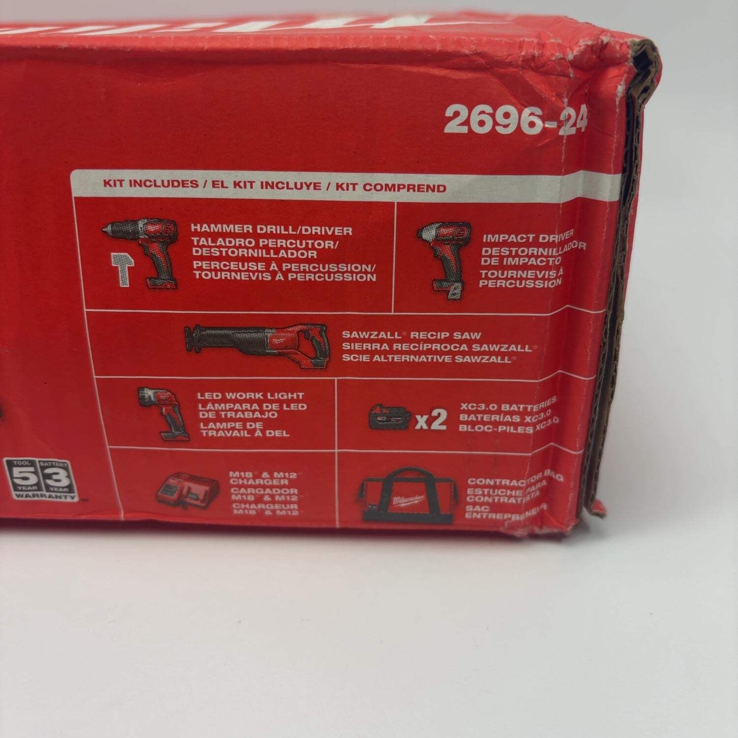 New Milwaukee 4-Tool Combo Kit 2696-24