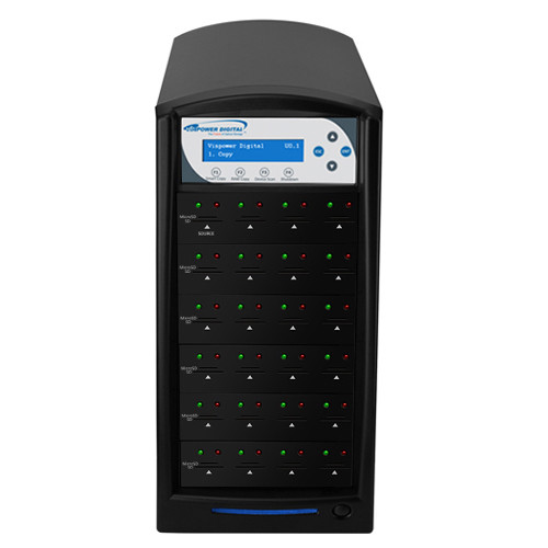 1-23 Vinpower SD MicroSD Secure Digital Card Flash Duplicator SDSHARK-23T-BK