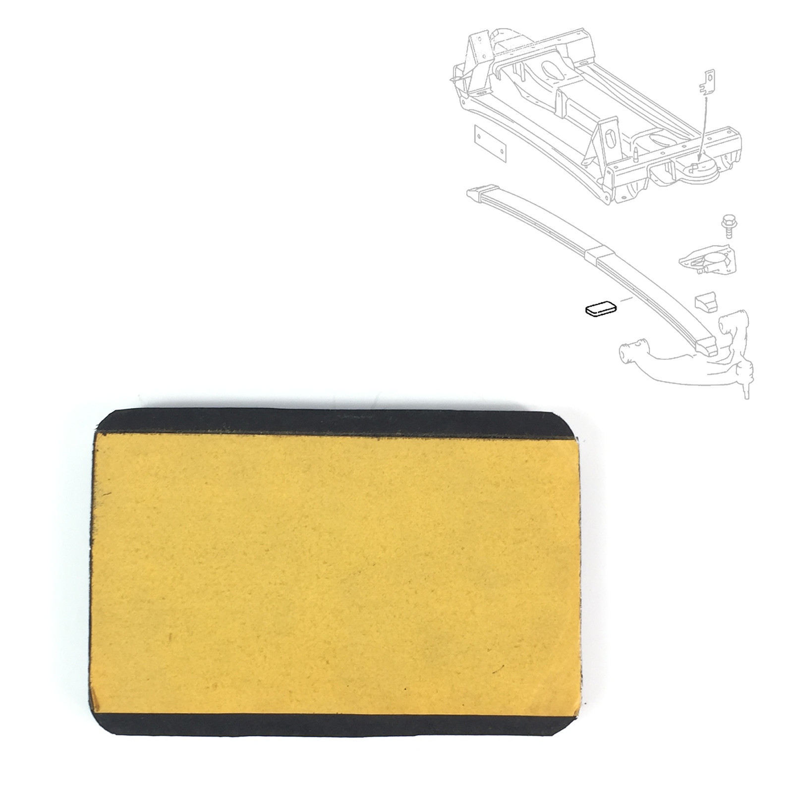 SPRING LEAF BUFFER FITS MERCEDES- BENZ TRUCKS 9013250084