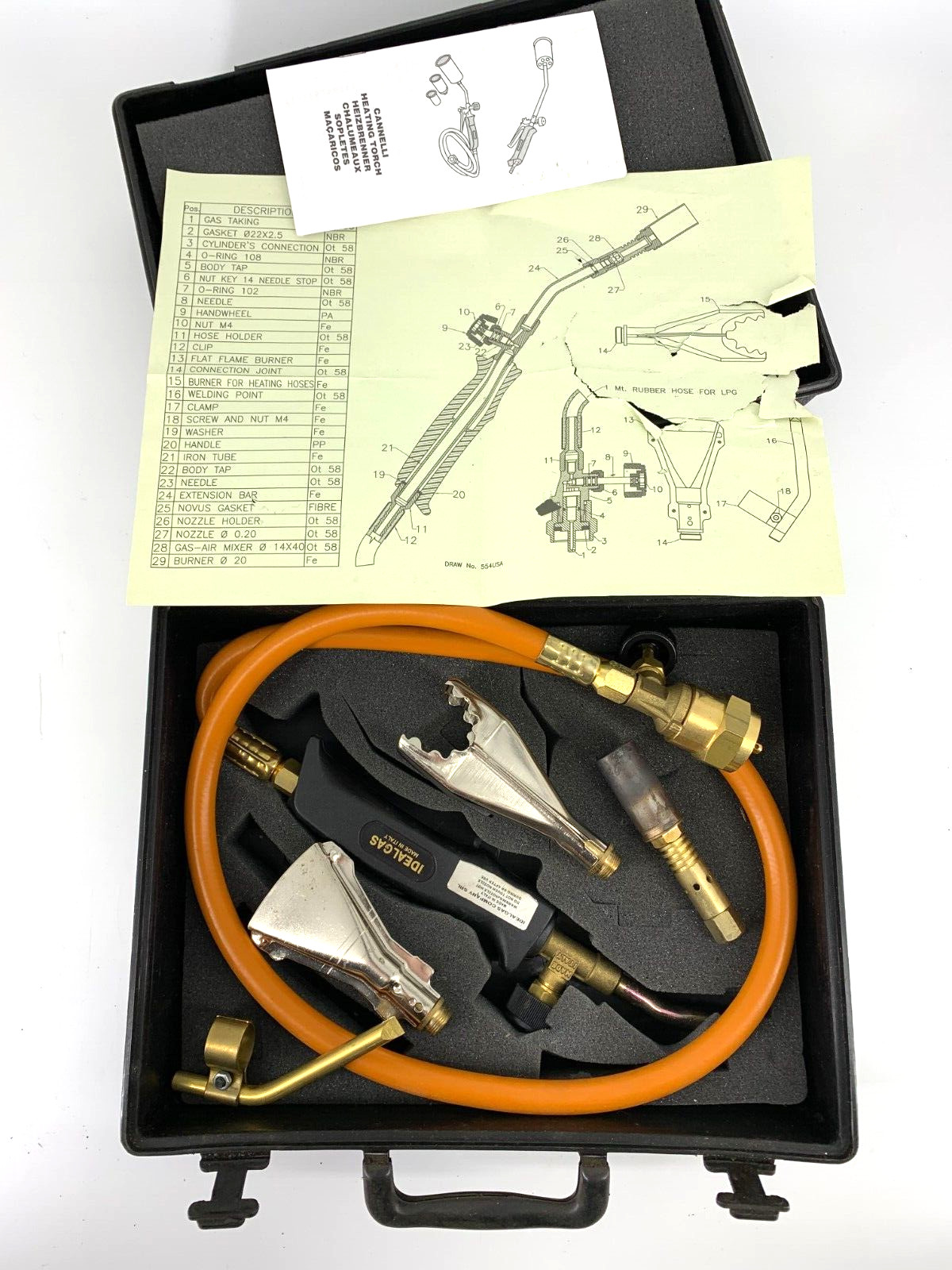 Ideal Gas Model 109/SF e 560 Heating Torch Made in Italy