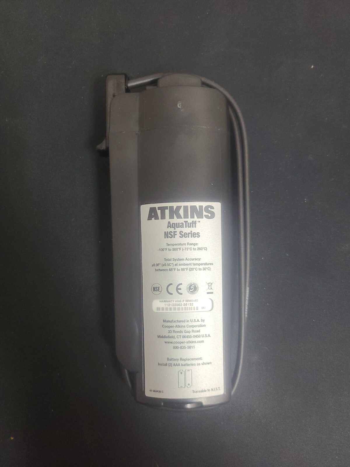 NEW AQUATUFF W/DURANEEDLE PROBE AND WALL BRACKET