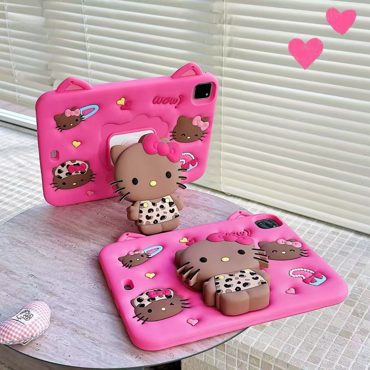 Kitty Kid Stand Case Cover For iPad 11th A16 10th 10.9"9 8 mini 7 6 5 Air Pro 11