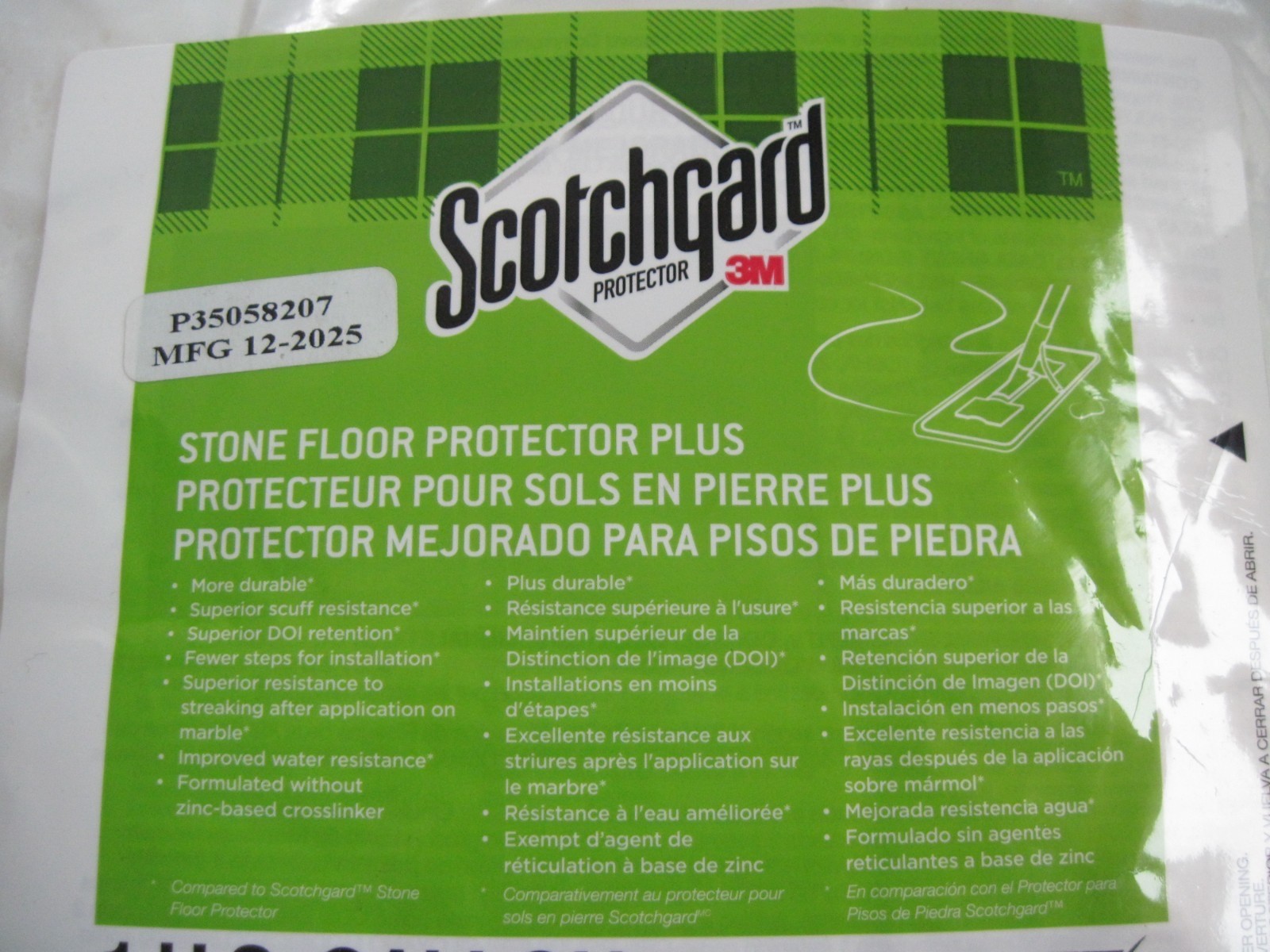 3M Scotchgard 86000 Stone Floor Protector Plus, 1 Count Bag, 1 Gallon