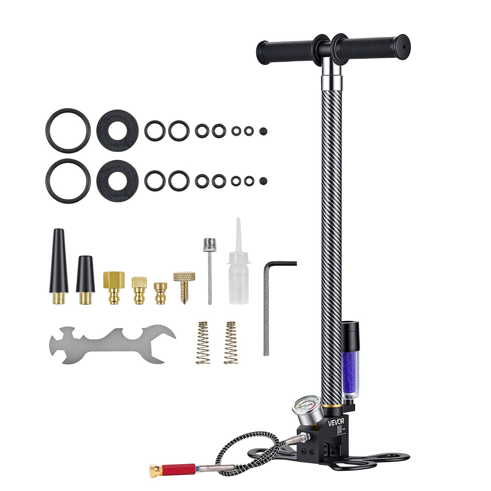 VEVOR PCP Hand Pump 3.5 Stage High Pressure Air Rifle Pump 31.03 MPa 4500 PSI