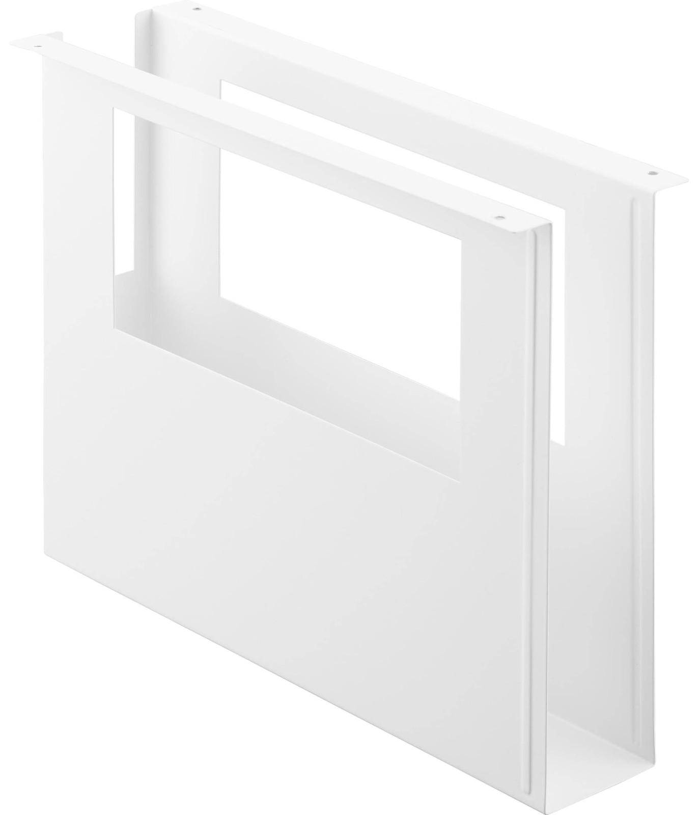 Under-desk A4 file storage holder, white, W10×D32×H24.1cm