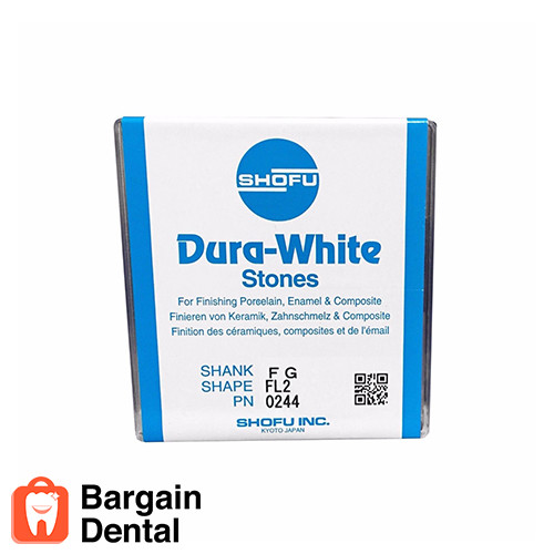 SHOFU Dura-White Aluminium Oxide Flame Dental Finishing Stones 36PC FG FL2#0244