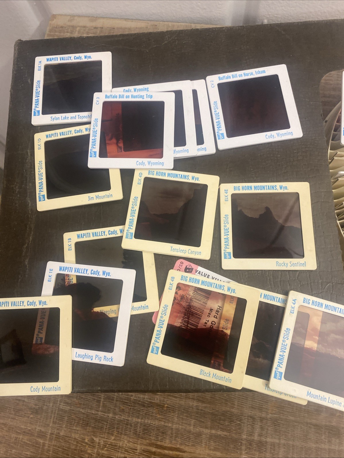 Vintage 35mm Photo Slide Lot 100+ Western Buffalo Bill Wyoming Travel