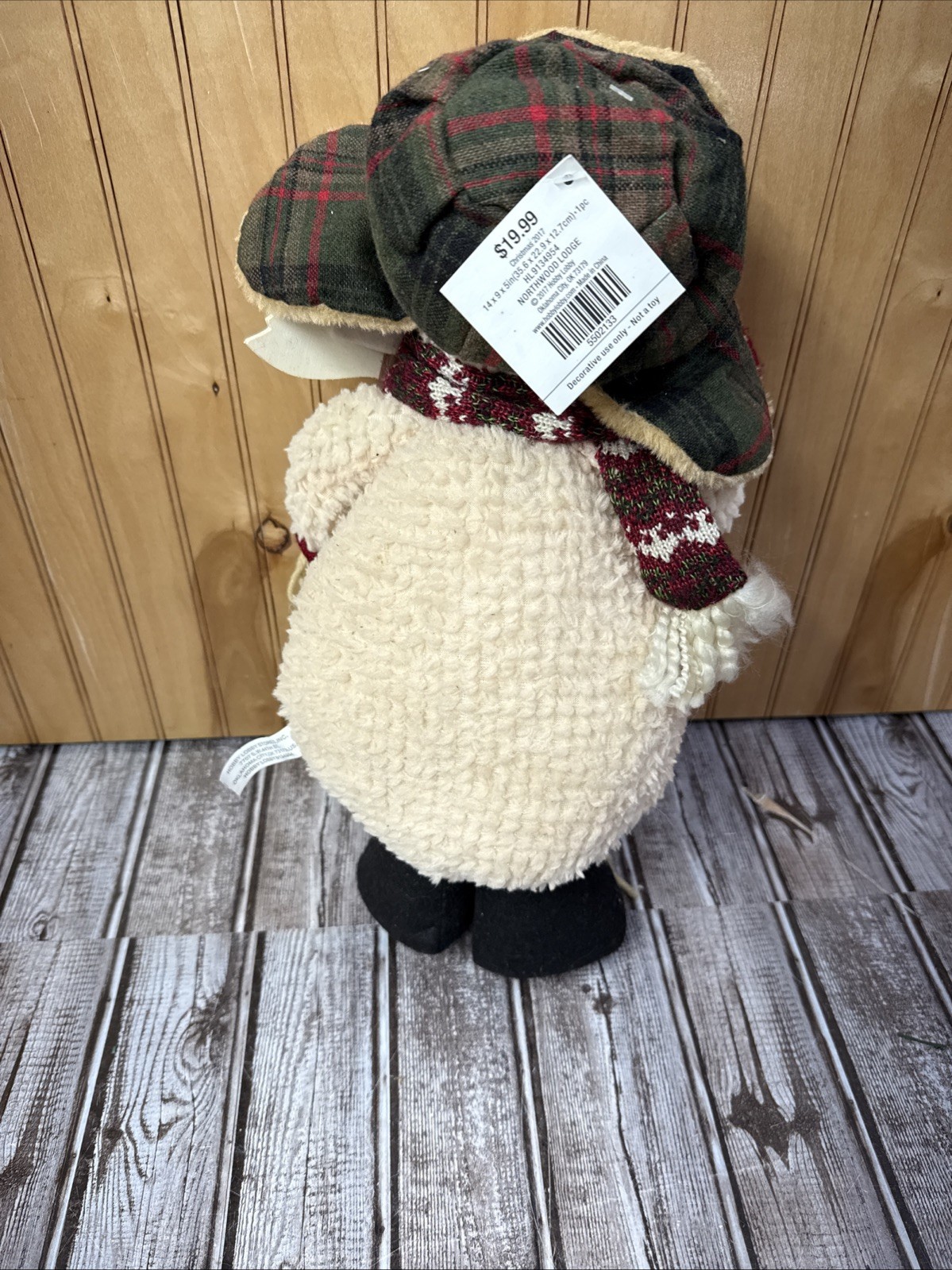 Primitive Chenille Welcome Snowman