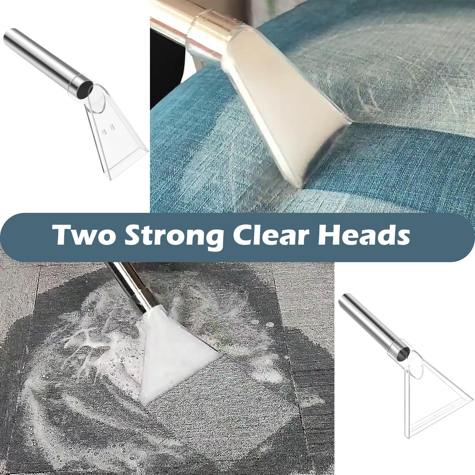 Universal Vac Hand Wand with Clear Head Extractor Attachment Adapter Clear Ex...