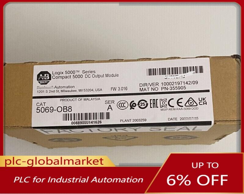 NEW AB 5069-OB8 Compact I/O 8-Ch Output Module 5069-OB8 Fast Ship US Free Tax