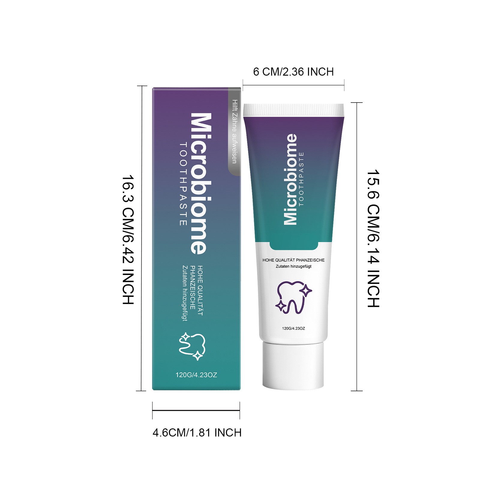 NEW Microbiome Mint Flavor Gum Toothpaste Cleaning Toothpaste Sensitive Teeth