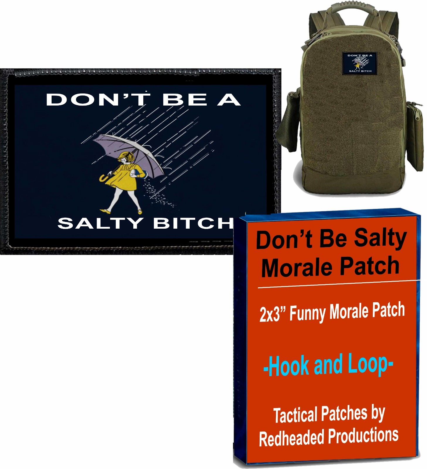 Don't Be Salty Morale Patch Tactical Military Salty Patch  Army USA