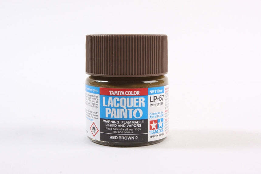 Tamiya 82157 LP-57 Red Brown 2 Lacquer Paint 10ml TAM82157 - US