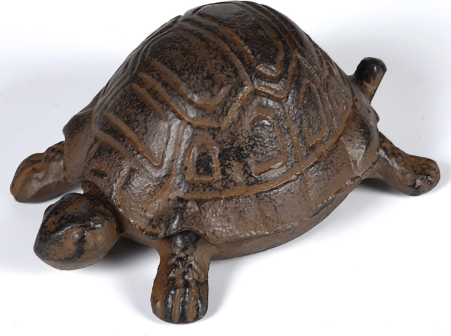 Key Hider Outdoor Turtle - Cast Iron Turtle Hidden Key Holder for Outside, Yard