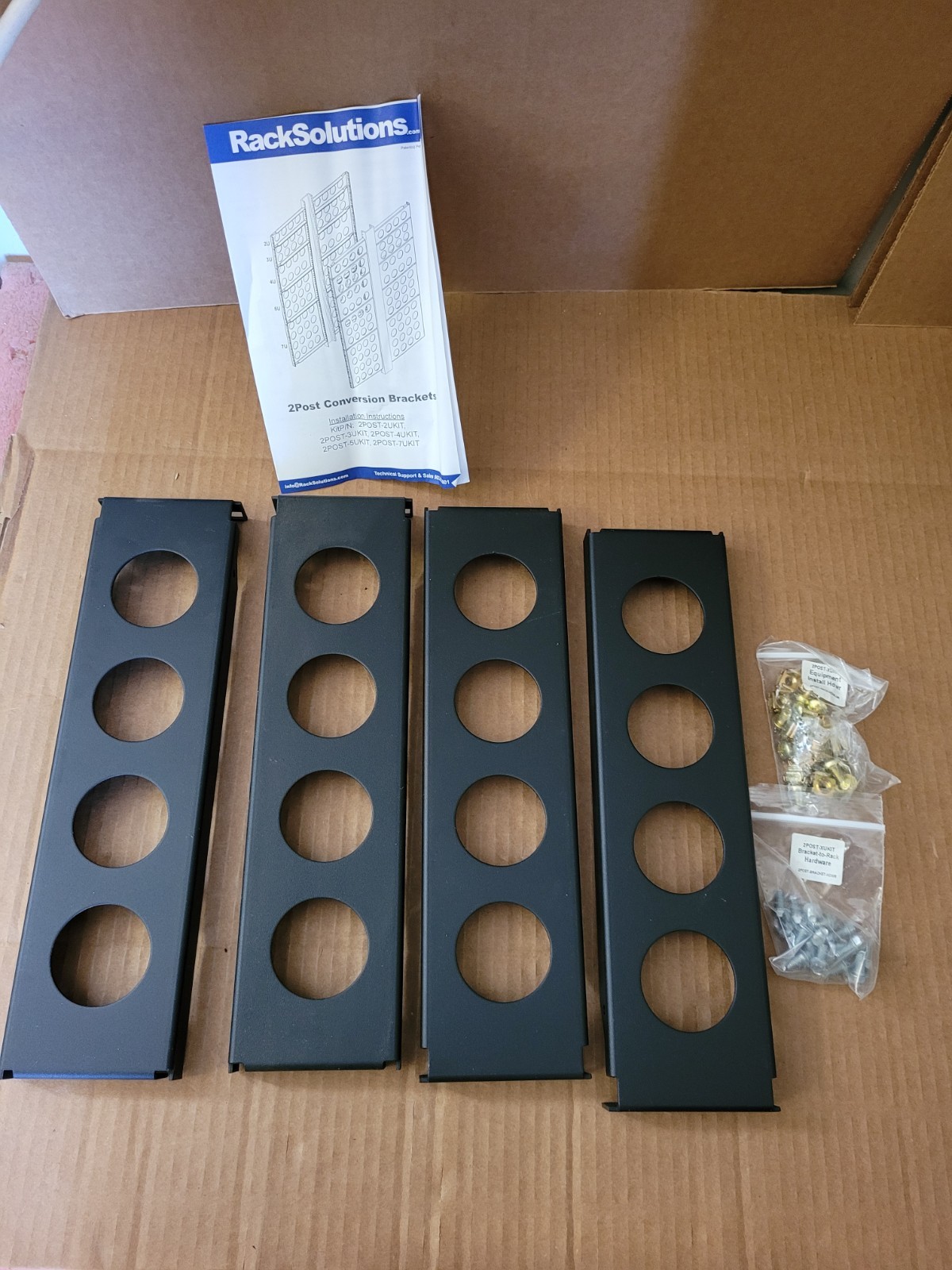 RackSolutions 2POST-2UKIT Rack Bracket Kit 870984 2Post 2U HP/Compaq