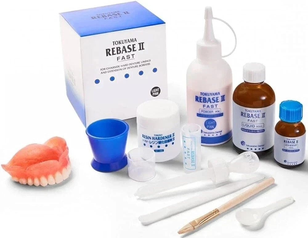 Reline Material TOKUYAMA REBASE II KIT- Chairside Hard Denture FAST FREE SHIPING